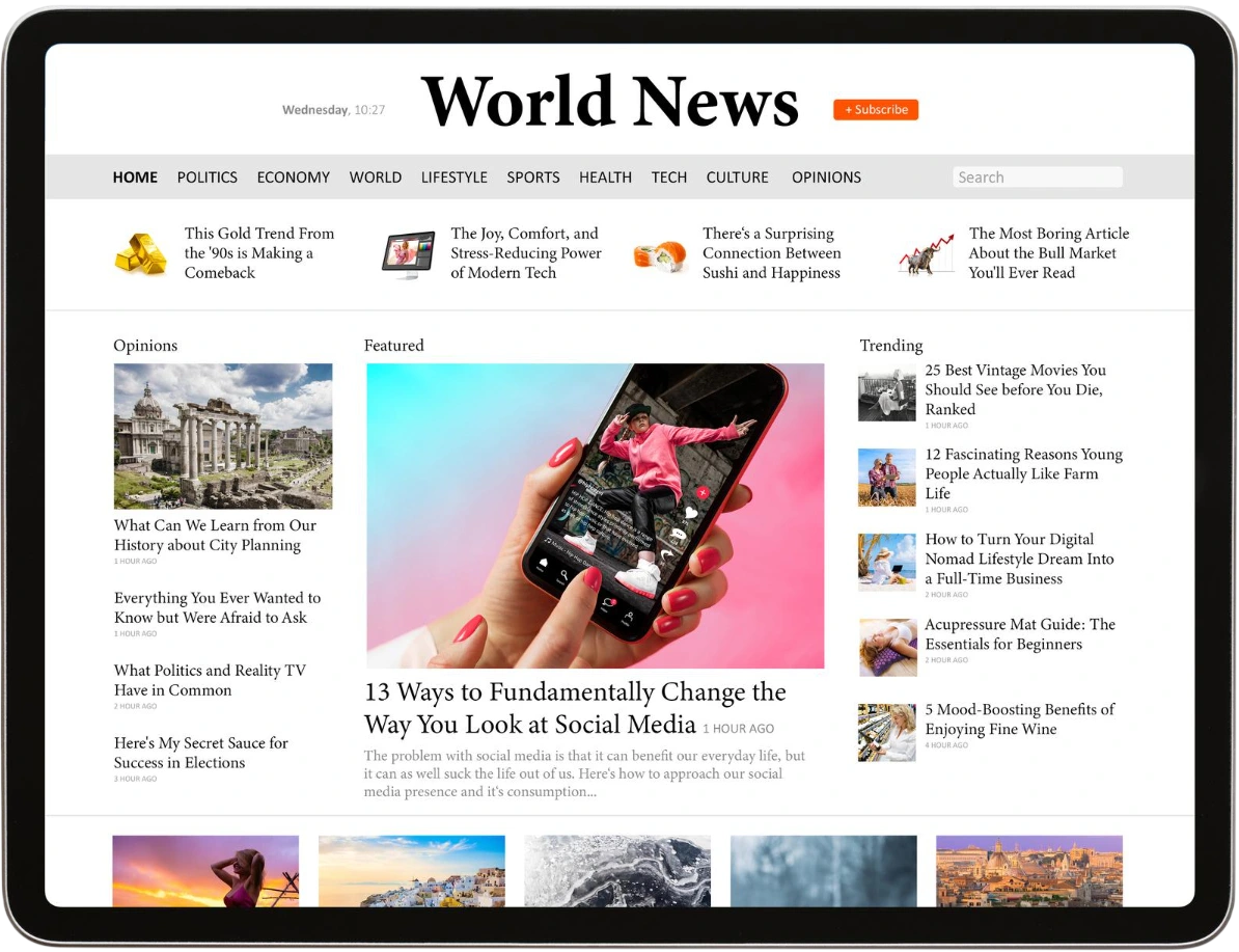 News Website Development