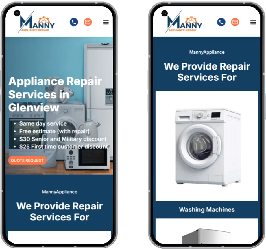 custom website design case